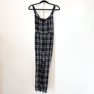 plaid hollister romper